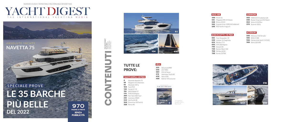 Yacht Digest: número especial con pruebas de los barcos más bonitos de 2022