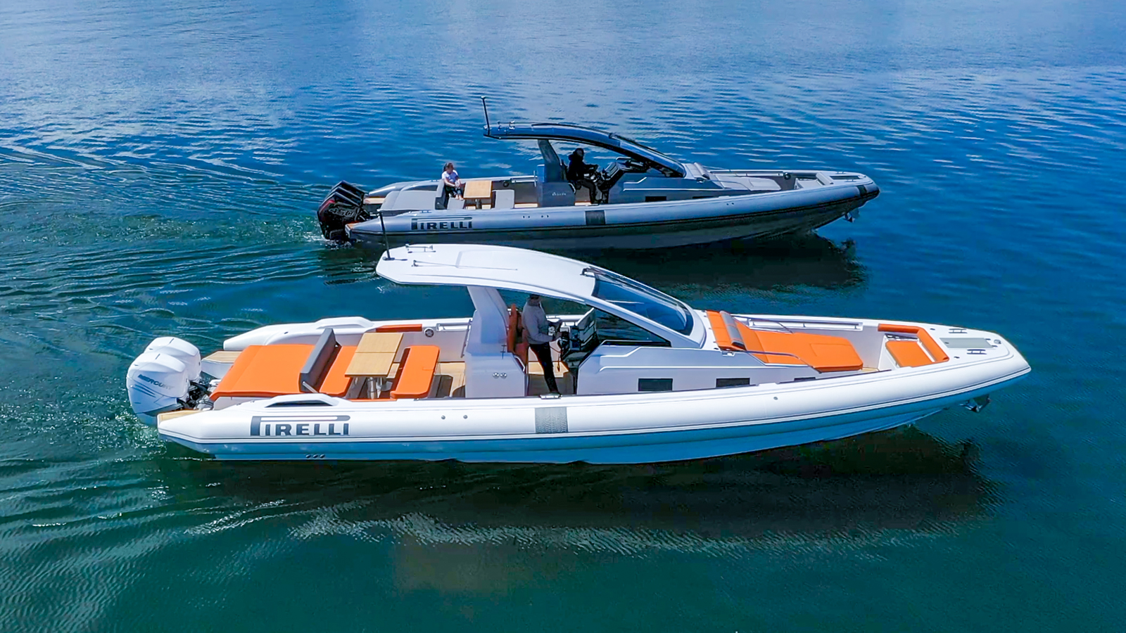 Sacs Tecnorib en el Palma International Boat Show 2023 con todas las novedades de los speedboats Pirelli
